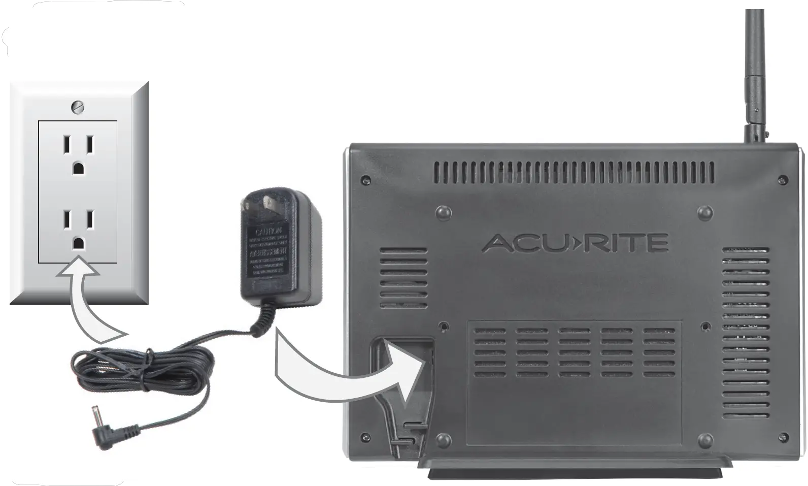 Plug Power Adapter into Electrical Outlet