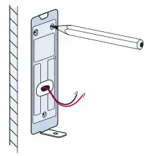 AMCREST AD110 Smart Home Video Doorbell Camera - Installing the Mounting Bracket 2