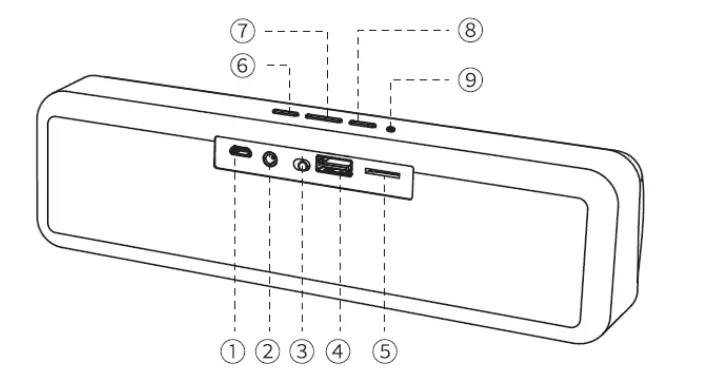 Well SPKR-BT-REBEL-WL Bluetooth Speaker - Parts