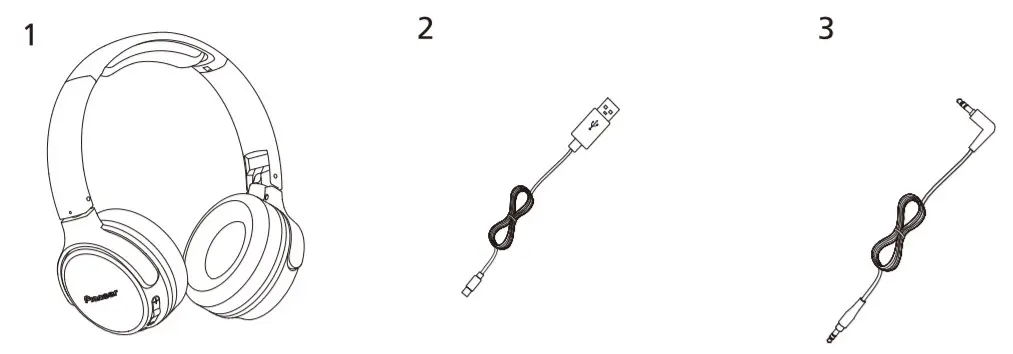 Pioneer SE-S6BN Wireless Stereo Headphone -figure 1