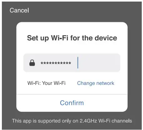 geeni 0844702089709 Smart Wi-Fi Dimmer Light Switch User Guide - Enter your Wi-Fi network and password