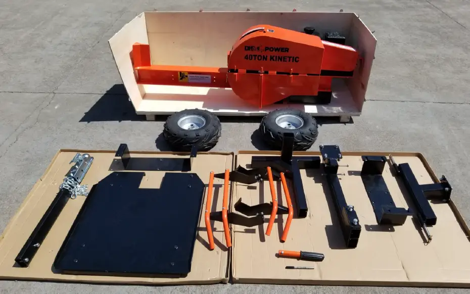 DK2 POWER 40 Ton Kinetic LOG Splitter OPS240 step 1