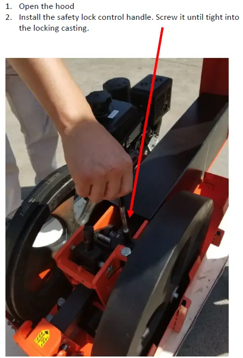 DK2 POWER 40 Ton Kinetic LOG Splitter OPS240 step 3