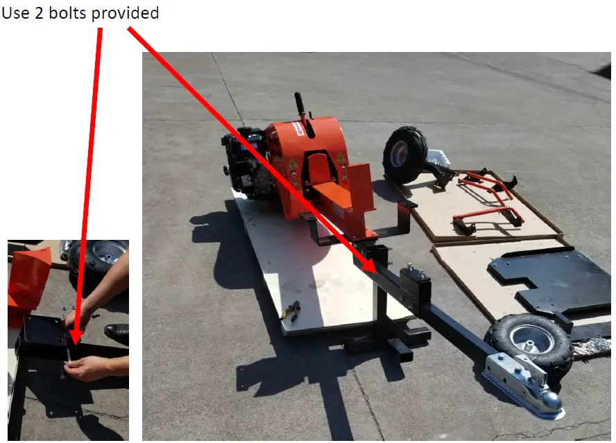 DK2 POWER 40 Ton Kinetic LOG Splitter OPS240 step 6