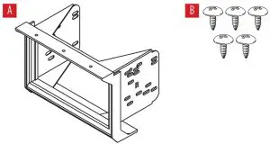 MeTra MPS-RZR01 ISO DDIN radio provision--- KIT COMPONENTS