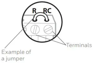 Honeywell RCHT8612WF T5+ Smart Thermostat Programmable Thermostat - Remove any jumpers