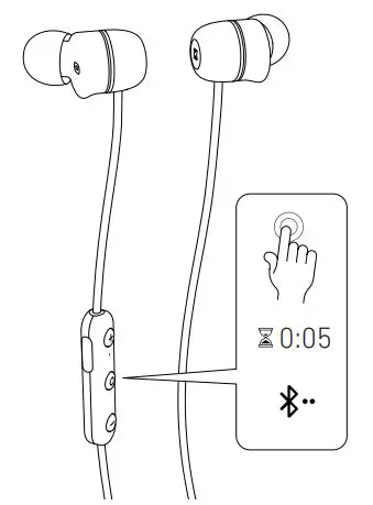 aVIBE Wireless Bluetooth earphones - MANUAL BLUETOOTH® PAIRING MODE