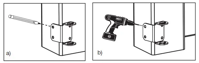 Mount the lower drop rod bracket two inches 1