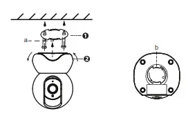 FOSCAM R3 Indoor 2K IP Security Camera - base