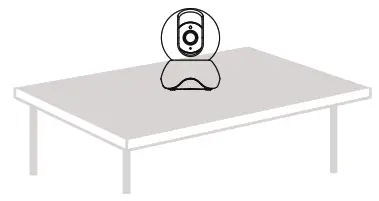 FOSCAM R3 Indoor 2K IP Security Camera - desk