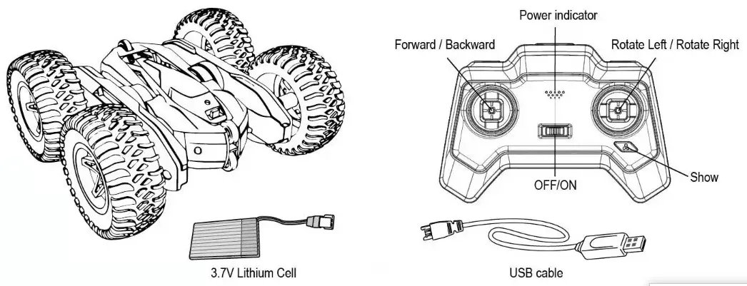 LUCKY BOY 138258 RC Car - Parts Identification