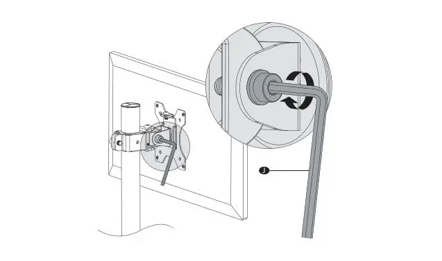 Wali Single Monitor Desk Stand - Supplied Parts List step 6