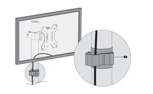 Wali Single Monitor Desk Stand - Supplied Parts List step 7