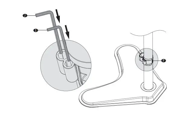 Wali Single Monitor Desk Stand - Supplied Parts List step 8