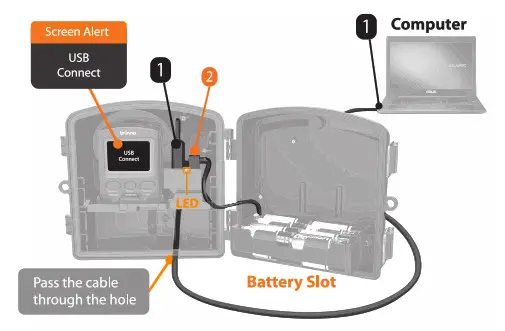brinno AFB1000 Camera Extender Kit - Connect the Cables