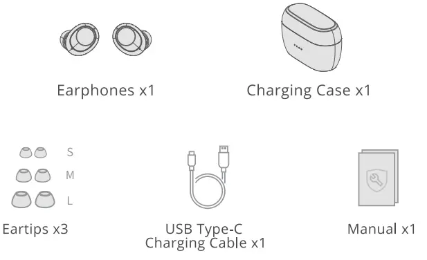 JOOM A10 True Wireless Stereo Earphones FIG 1