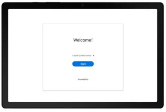 SAMSUNG SM X200NZAEXAR Galaxy Tab A8 Smart Tablet - setup screens