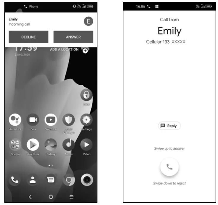 TCL 220T RGB - Answering
