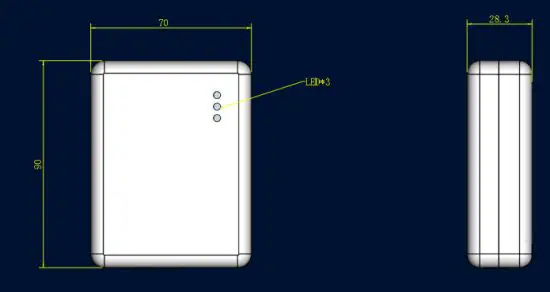 Shenzhen Rti Tek AYLAIQ10 Serial-to-Wireless Device Server - Dimensions
