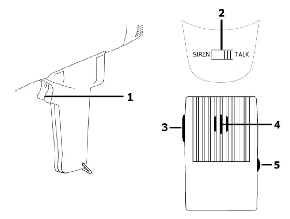 adastra MG220 Megaphone with Siren 30W fig1