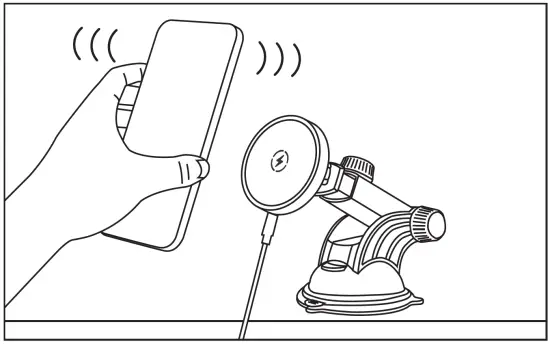 Shenzhen-Hengyehui-Technology-W11-Car-Wireless-Charger-Phone-Holder-Operation