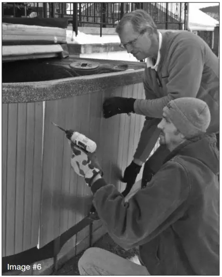 highwood Spa Panel Restoration Kit Installation - tackle one side