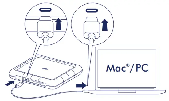 Connect USB cable