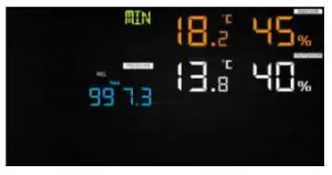 a clock mounted to the side