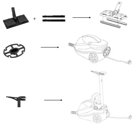H Koenig nv6400 Floorcare Steam Cleaner - COMPONENT 1