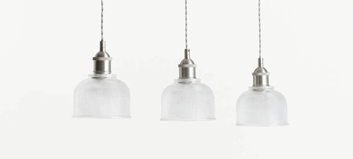 John Lewis Glass Pendant 3 Light Ceiling Bar User Guide