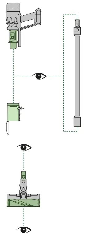 dyson 371105 01 Micro 1.5kg Cordless Vacuum Cleaner - Clearing blockages