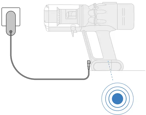 dyson 371105 01 Micro 1.5kg Cordless Vacuum Cleaner - machine to cool down