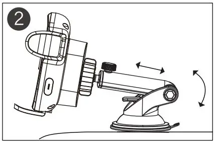 Shenzhen-Yihui-Technology-iFORCE-W2 -Cell-Phone-Holder-with-Wireless-Car-Charger-Pad-9