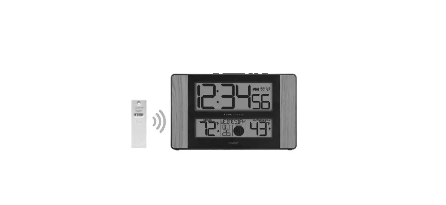 La Crosse Technology 513-1417ch Atomic Digital Wall Clock User Guide