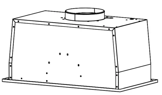 CIARRA CAS52913E Small Range Hood Insert with Push Button Control
