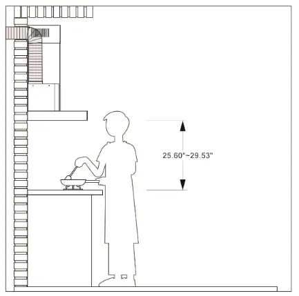 CIARRA CAS52913E Small Range Hood Insert with Push Button Control - cooker