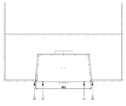 CIARRA CAS52913E Small Range Hood Insert with Push Button Control - screws