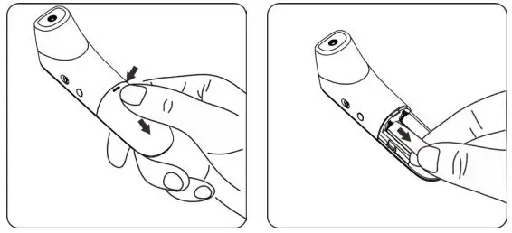 truelife Care Q10 BT Infrared thermometer User Manual - INSTALLING THE BATTERIES