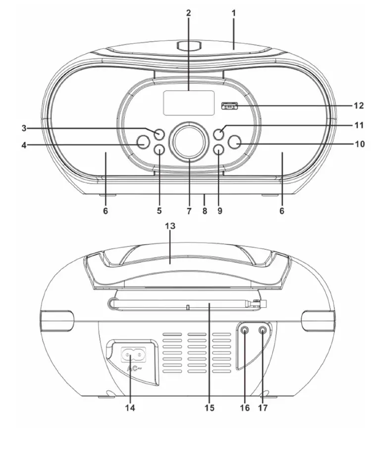 JVC-RD-E221B-Portable-CD-Player-with-MP3-USB-FM-FIG-1