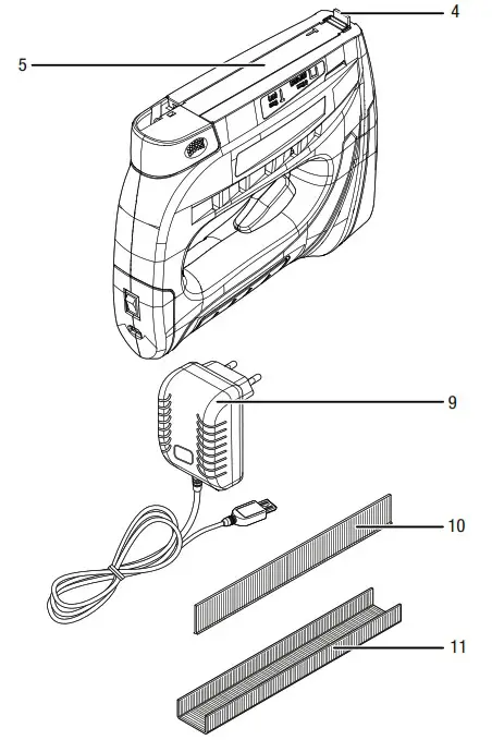 Trotec PTNS 10 Cordless Tacker - Device Depiction 2