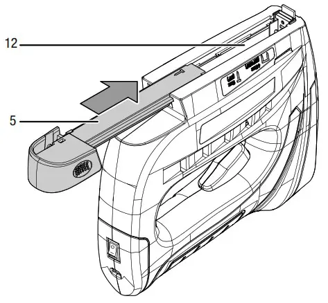 Trotec PTNS 10 Cordless Tacker - Filling the magazine 4