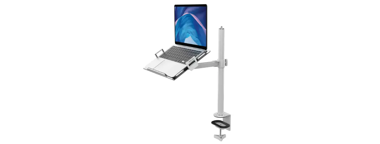 Cta Lt-pcm Articulating Laptop Plate And Pole Clamp Mount