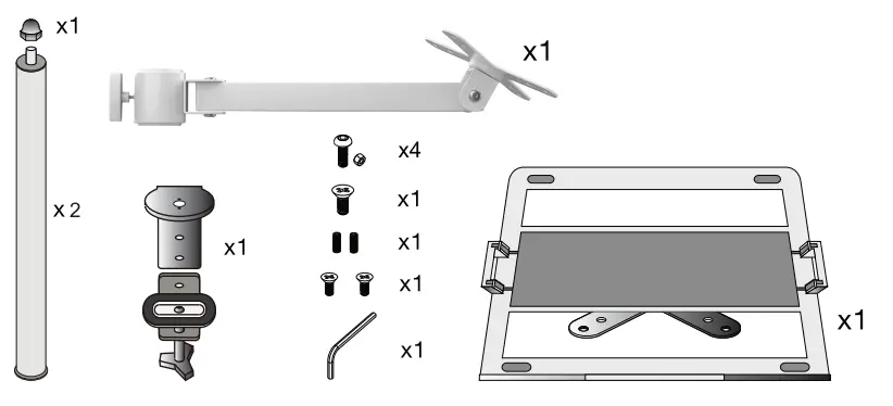 CTA-LT-Articulating-Laptop-Plate-and-Pole-FIG-1