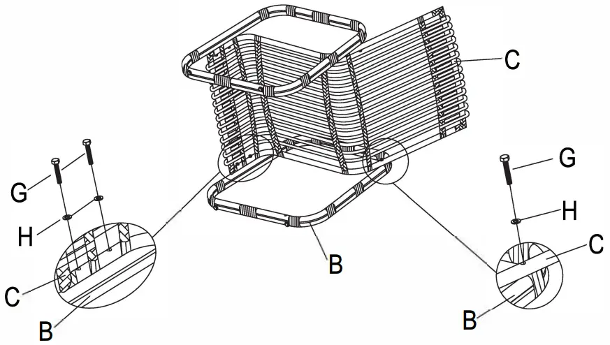 COSTWAY HW64404 3 Pcs Wicker Set - FIG 10