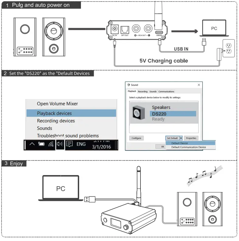 1Mii B0302 HiFi Wireless Audio Adapter fig (5)