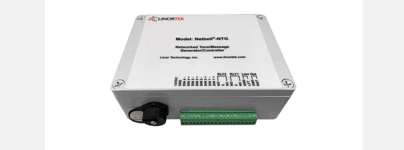 Linortek Netbell-ntg Networked Tone Or Message Generator Or Controller User Manual Linortek Netbell-ntg Networked Tone Or Message Generator Or Controller User Manual