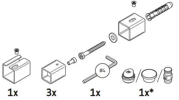 TERMA WWWTN111050 K2M3E8P Warp T One Electric Towel Rail - Fig 3