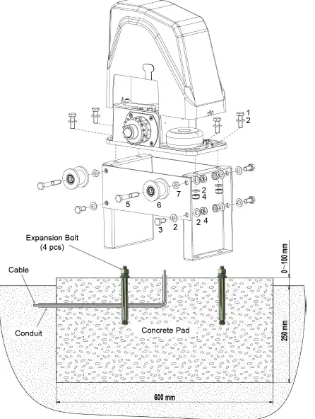TOPENS-DKC1100-Sliding-Gate-Opener-fig-12