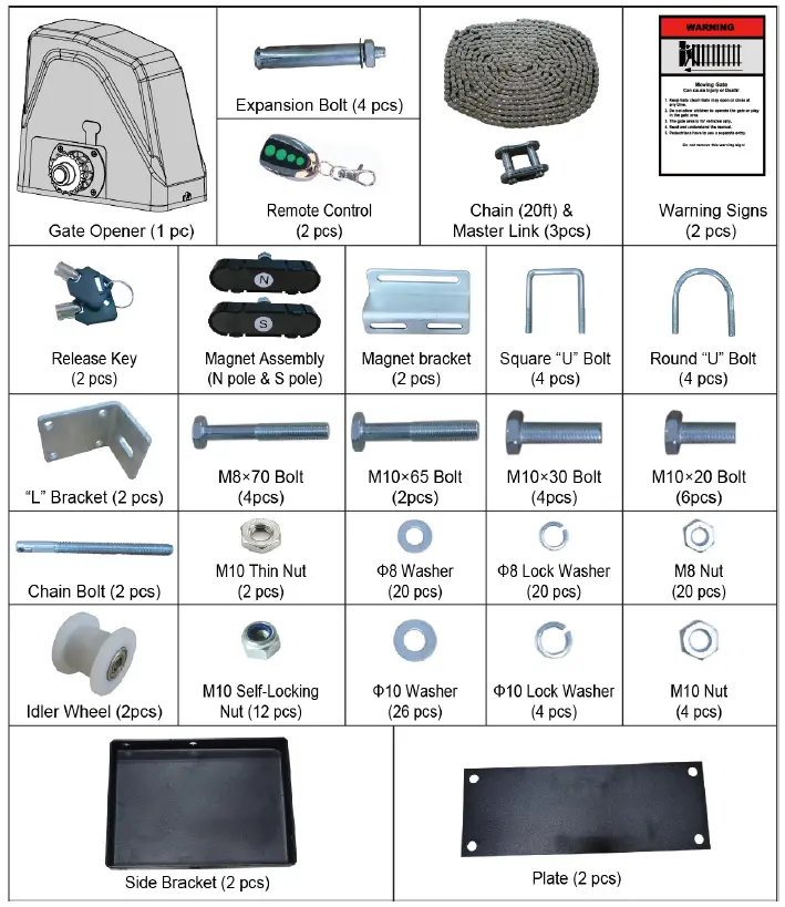 TOPENS-DKC1100-Sliding-Gate-Opener-fig-5