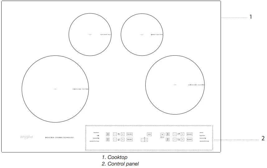 Whirlpool W11362923F 30 (78 2 cm) touch activated electronic induction cooktop - Fig 1